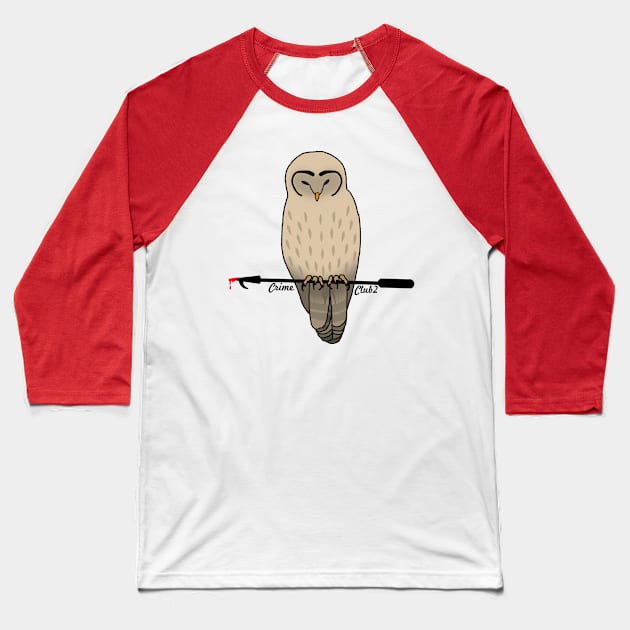 The Owl & The Blow Poke Baseball T-Shirt by gracillius